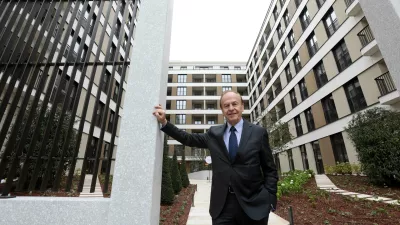 snovalec in investitor projekta Jože Anderlič - 18.10.2023 - Poslovno stanovanjski kompleks palača Palais & Villa Schellenburg (nekdanji Kolizej) - voden ogled pred uradnim odprtjem, Župančičeva ulica 55 v Ljubljani  //FOTO: Tomaž Skale