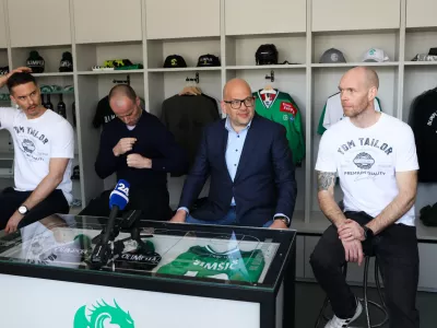 07.03.2025. Tiskovna konferenca Hokejske ga kluba Olimpija. foto: Bojan Velikonja 