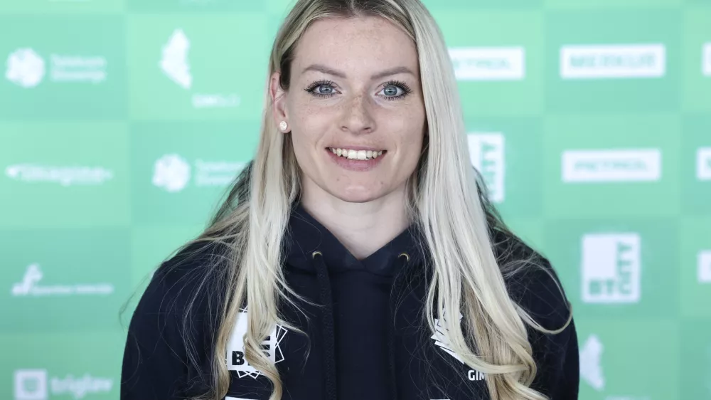 Teja Belak- 15.04.2024 - novinarska konferenca pred evropskim prvenstvom v športni gimnastiki //FOTO: Jaka Gasar