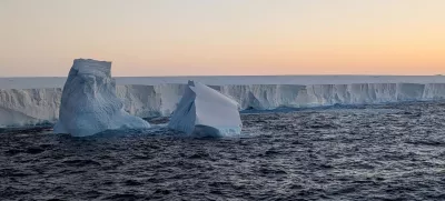 The world's largest iceberg, A23a, in the Scotia Sea between Antarctica and South Georgia