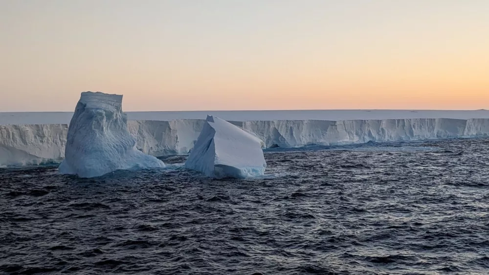 The world's largest iceberg, A23a, in the Scotia Sea between Antarctica and South Georgia