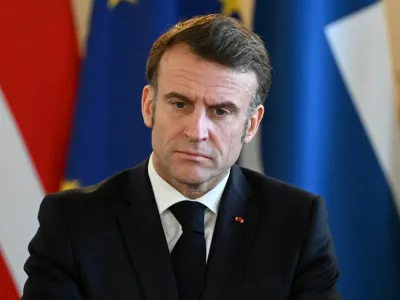 FILE PHOTO: France's President Emmanuel Macron prepares for a plenary meeting at a summit held at Lancaster House in central London on March 2, 2025. JUSTIN TALLIS/Pool via REUTERS/File Photo