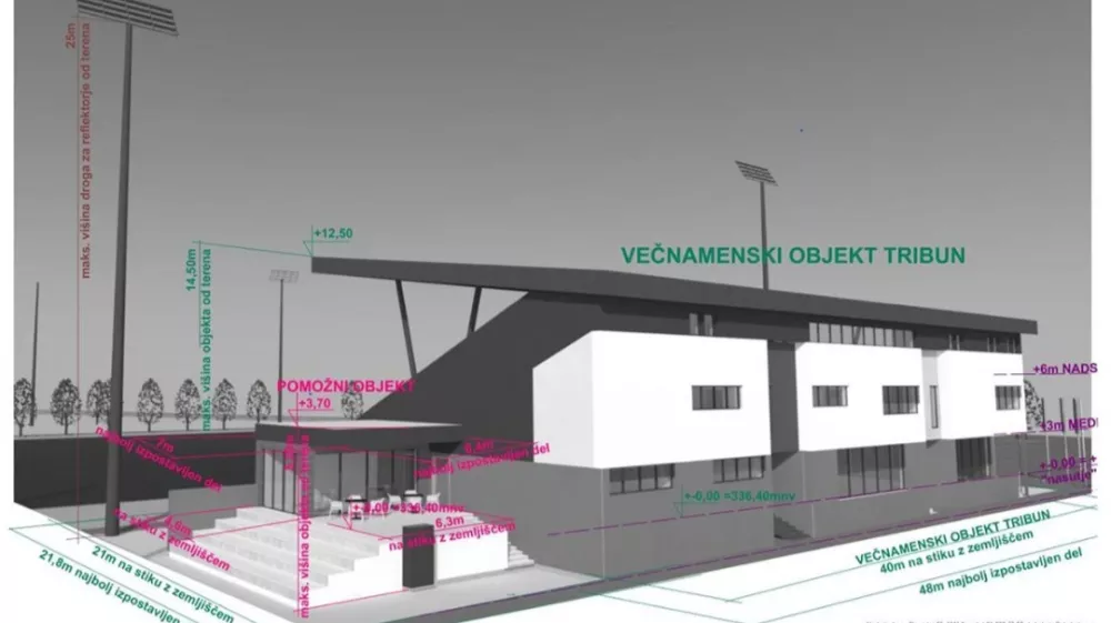 Načrtovani športni center je največji infrastrukturni projekt v Komendi. Šestmilijonskega projekta pa ne bodo mogli izpeljati brez državnega sofinanciranja. Foto: občina Komenda