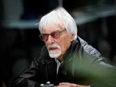 FILE PHOTO: Formula One F1 - Sao Paulo Grand Prix - Autodromo Jose Carlos Pace, Sao Paulo, Brazil - October 31, 2024 Former chief executive of the Formula One Group Bernie Ecclestone ahead of the Sao Paulo Grand Prix REUTERS/Amanda Perobelli/File Photo