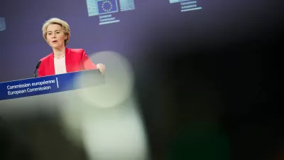 HANDOUT - 09 March 2025, Belgium, Brussels: European Commission President Ursula von der Leyen speaks during a press conference at the European Commission headquarters, reflecting on the Commission's achievements in the first 100 days of her second term and outlining key priorities for the coming months. Photo: Dati Bendo/European Commission/dpa - ATTENTION: editorial use only and only if the credit mentioned above is referenced in full