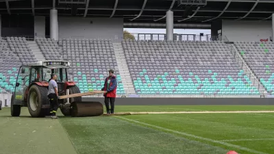 10.10. 2024 - Stadion Stožice - ponovna sanacije trave Foto: Nik Erik Neubauer