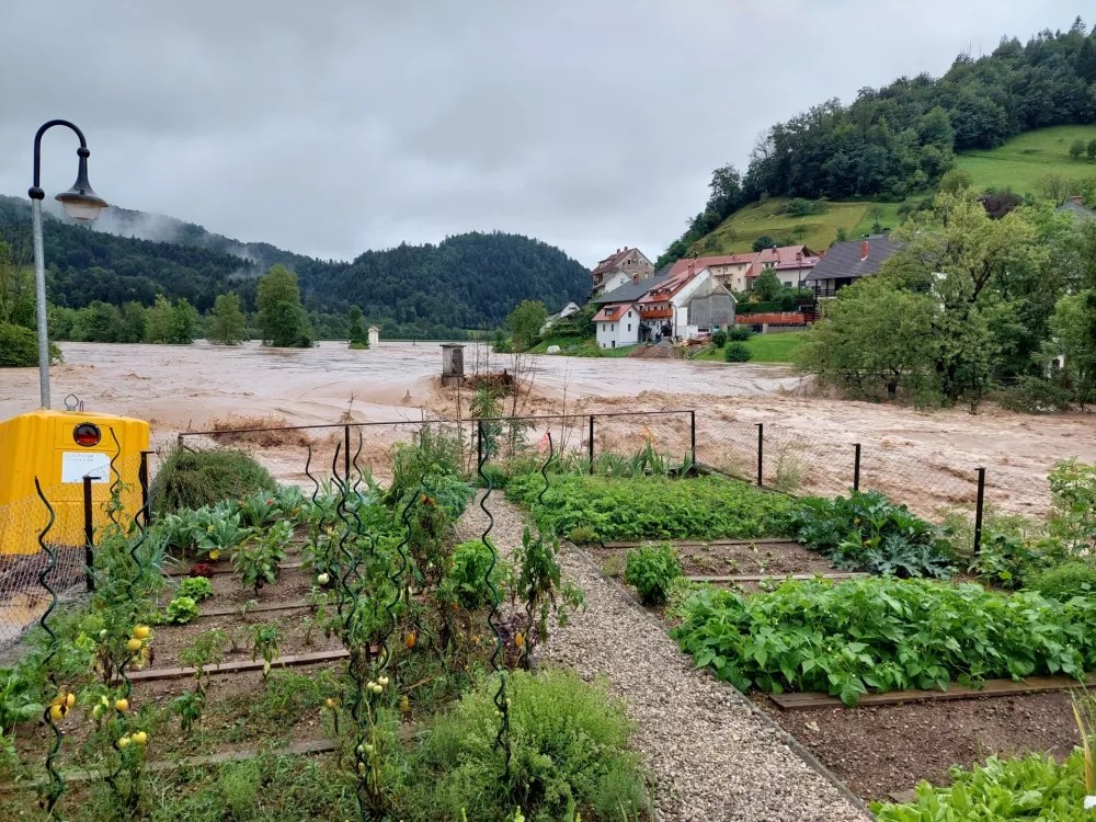 Žalostni prizor ujme pred dvema letoma Foto: Občina Škofja Loka