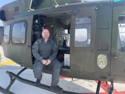 Gregor Kovač je vodja korporativne varnosti in organizacijski vodja heliporta Splošne bolnišnice Celje. Foto Združenje heliportov Slovenije