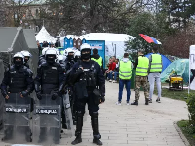 14.3.2025 - Beograd - Srbija  - študentski protest Foto: Luka Cjuha