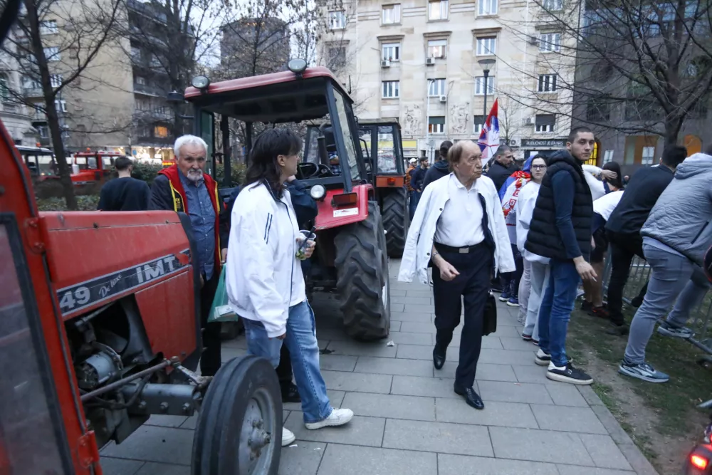 14.3.2025 - Beograd - Srbija  - študentski protest Foto: Luka Cjuha