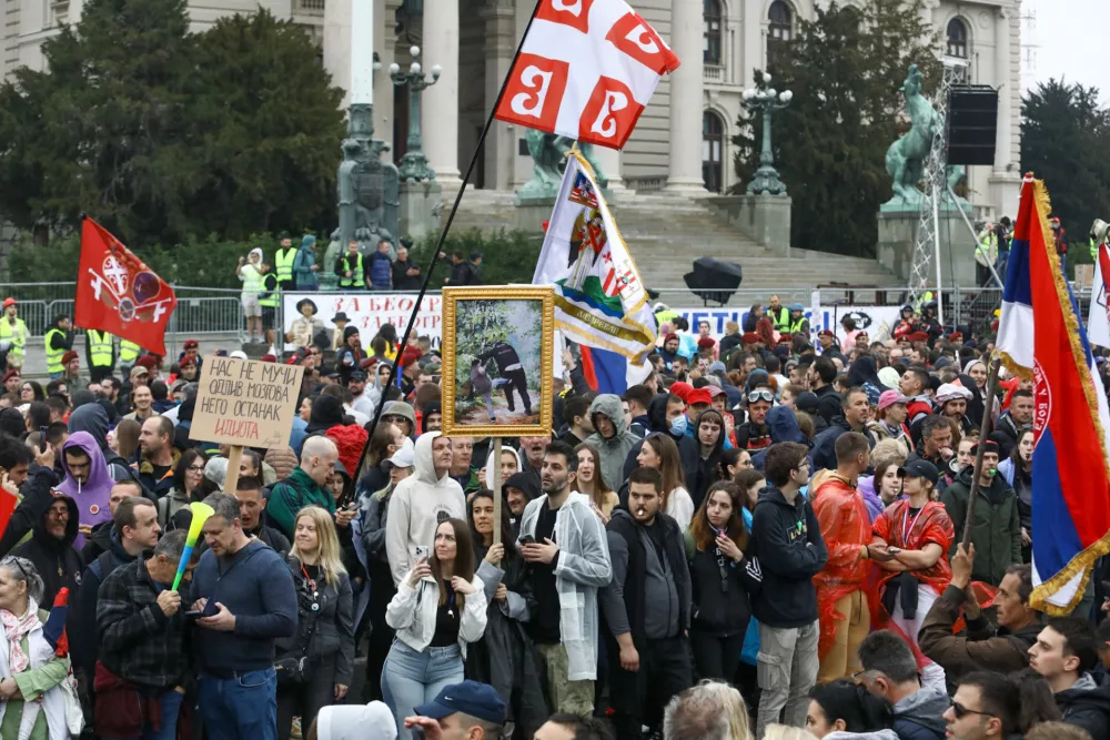 15.3.2025 - Beograd - Srbija - študentski protest veliki sobotni shodFoto: Luka Cjuha