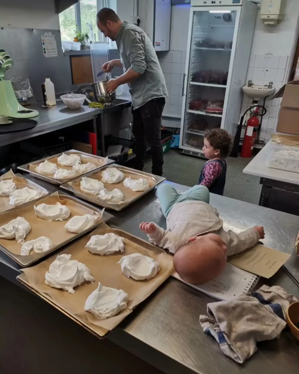 Danes imata zakonca McCauley dve hčerki, ki sta pogosto v kuhinji.  F posnetek zalsona/Homestead Cottage