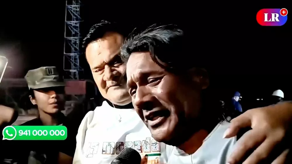 Peruvian fisherman Maximo Napa, who spent 95 days lost in the Pacific Ocean before being rescued by an Ecuadorian fishing patrol, speaks to media in Paita, Peru March 14, 2025 in this screen grab taken from handout video. La Republica/Handout via REUTERS  THIS IMAGE HAS BEEN SUPPLIED BY A THIRD PARTY. NO RESALES. NO ARCHIVES. MANDATORY CREDIT. PERU OUT. NO COMMERCIAL OR EDITORIAL SALES IN PERU. OVERLAYS FROM SOURCE.