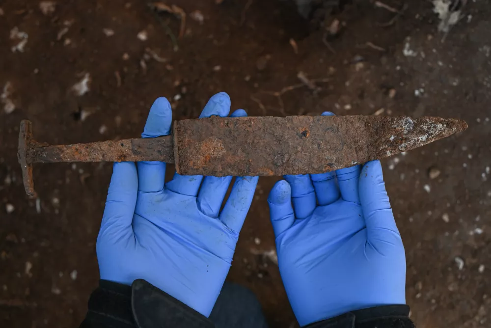 Vipava, Budanje, možna lokacija Bitke pri Mrzli reki, Narodni muzej Slovenije