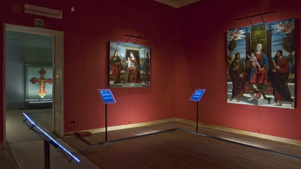 carpaccio slike beneških mojstrov iz istrskih cerkva, ki jih imajo še vedno v Italiji / Foto: Muzej Sartorio Trst