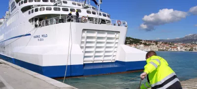 25.03.2014., Sportski centar Gripe, trajektna luka, Split - Odrzana vjezba spasavanja trajekta Marco Polo od eksplozivnih naprava. Photo: Tino Juric/PIXSELL