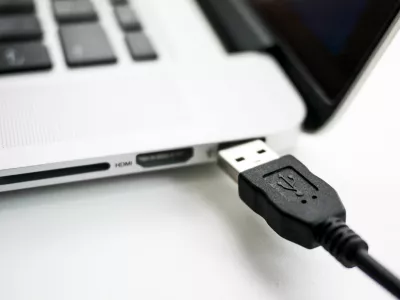 ﻿A photo illustration shows a USB device being plugged into a laptop computer in Berlin July 31, 2014. USB devices such as mice, keyboards and thumb-drives can be used to hack into personal computers in a potential new class of attacks that evade all known security protections, German crypto specialist and chief scientist with Berlin's SR Labs Karsten Nohl revealed on Thursday.  REUTERS/Thomas Peter (GERMANY - Tags: CRIME SCIENCE TECHNOLOGY)