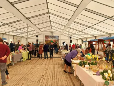 Velikonočni sejem bo potekal v prireditvenem šotoru v Snoviku. F TD Tuhinjska dolina