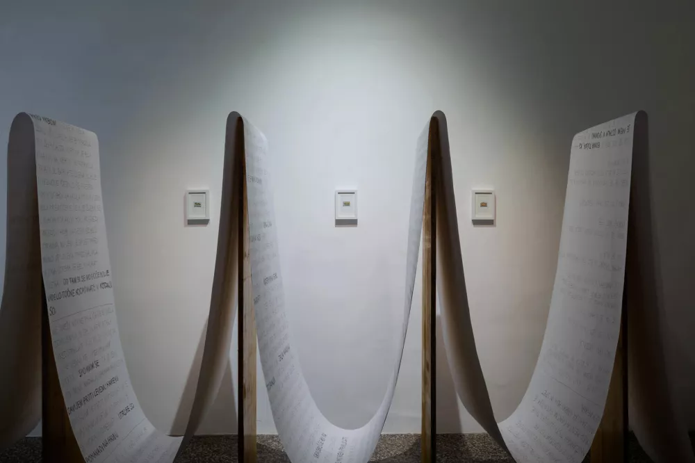 Lucija Klauž: To je spomin ob levem ramenu, je gozdni rob na dosegu roke. Foto: arhiv umetnice