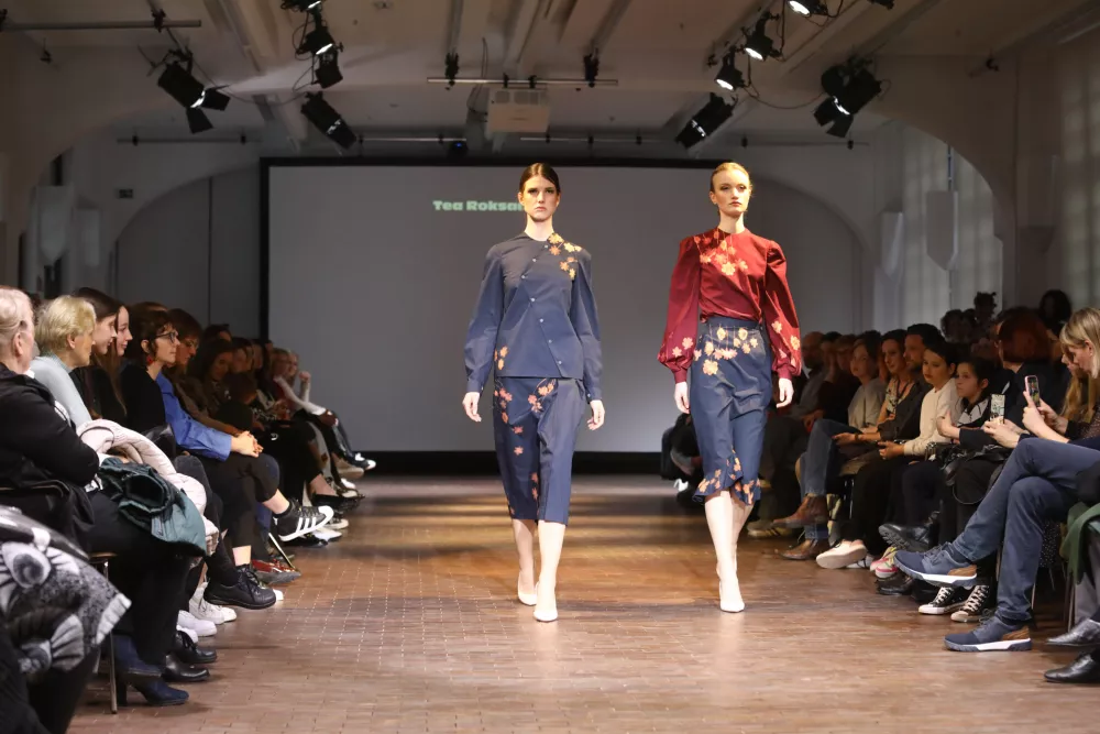 01.04.2025 - Modna revija - Srednja šola za oblikovanje in fotografijo Ljubljana. Dijakinje in dijaki zaključnega letnika modnega oblikovanja bodo predstavljali svoje kolekcije oblačiFoto: Luka Cjuha