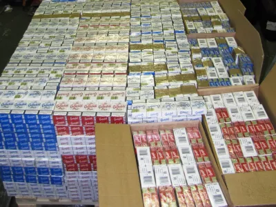 zasežene cigarete v Lomanju