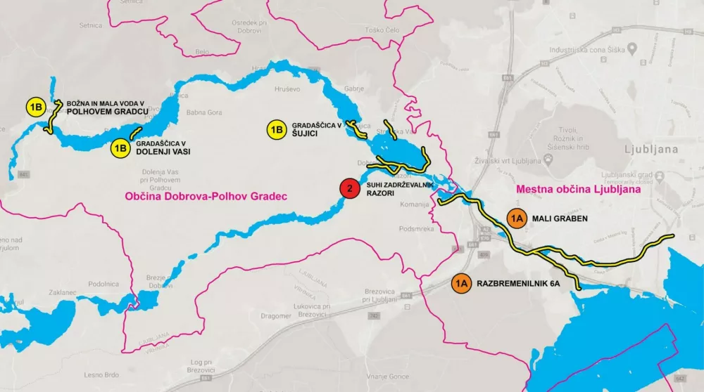 protipoplavni ukrepi na Gradaščici / Foto: Gradascica.si