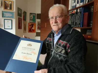 Ivan Bevk, ambasador kruha, rojen leta 1920, partizan / Foto: Nataša Bucik Ozebek