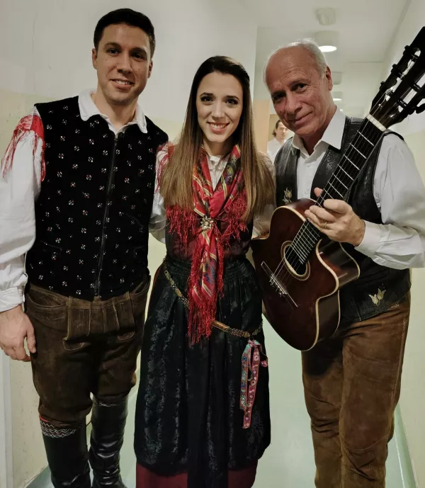 Sašo, Monika in Gregor Avsenik / Foto: Mojca Marot