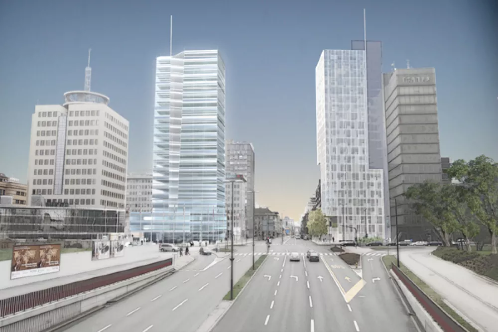 Zmagovalna arhitekturna rešitev za severna mestna vrata. / Foto: Boris Podrecca