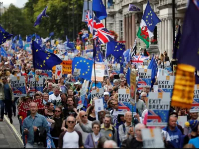 Strasti glede Brexita se še do danes niso polegle. / Foto: Reuters/dokumentacija