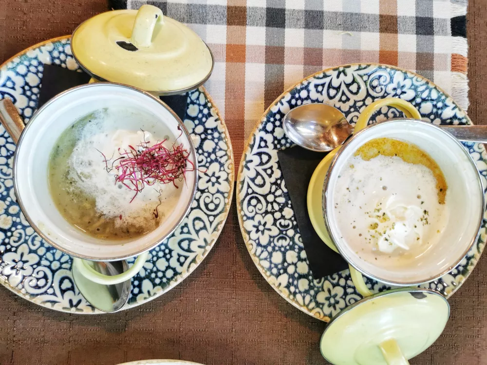 Koprivna in česnova juha / Foto: Miha First