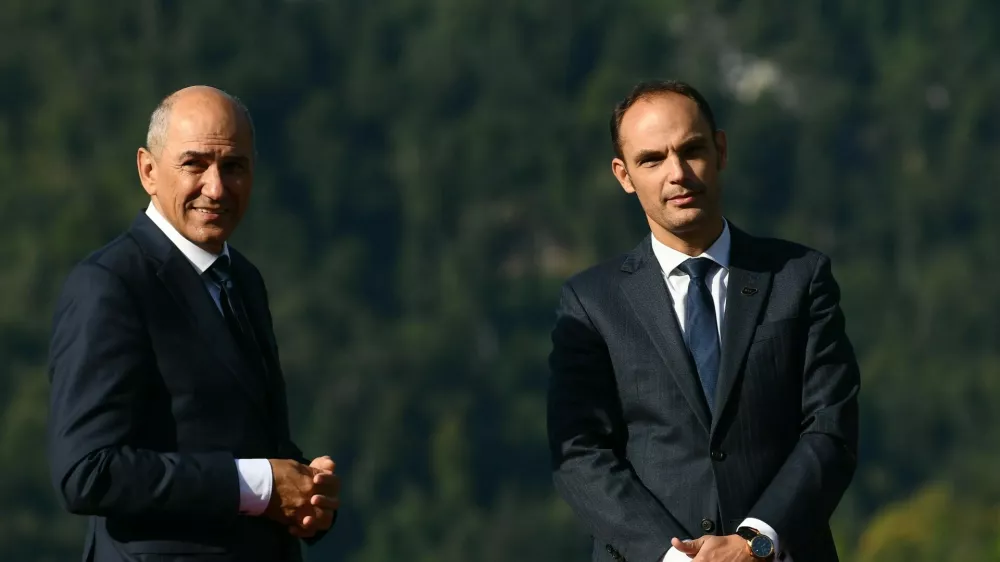 Janez Janša Anže Logar / Foto: Sta