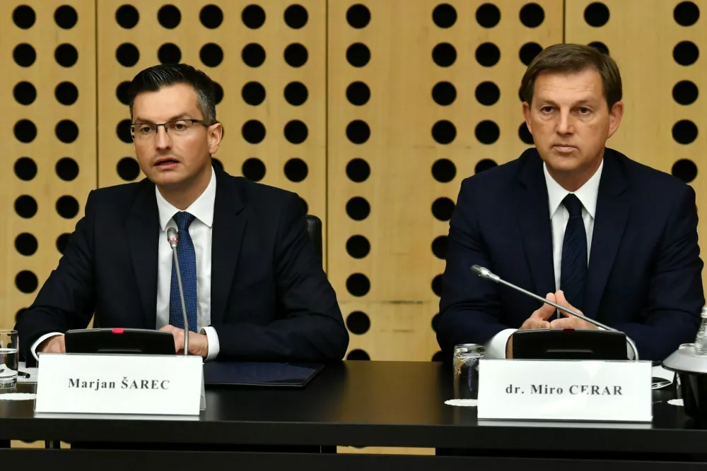 marjan šarec, miro cerar / Foto: Andrej Žavbi