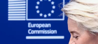 European Commission President Ursula von der Leyen looks on as she meets with Iceland's Prime Minister Kristrun Frostadottir (not pictured), in Brussels, Belgium April 9, 2025. REUTERS/Yves Herman