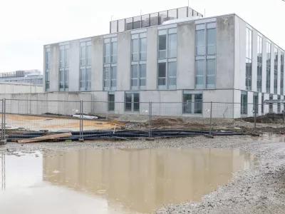 - Nov zapor Dobrunje.- 26.03.2025. - Gradbišče novega zapora v Dobrunjah.//FOTO: Bojan Velikonja