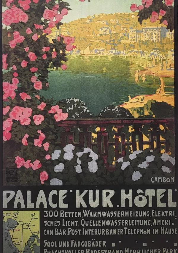 plakat turizem portorož 1911-1912 / Foto: Katja Gleščič 