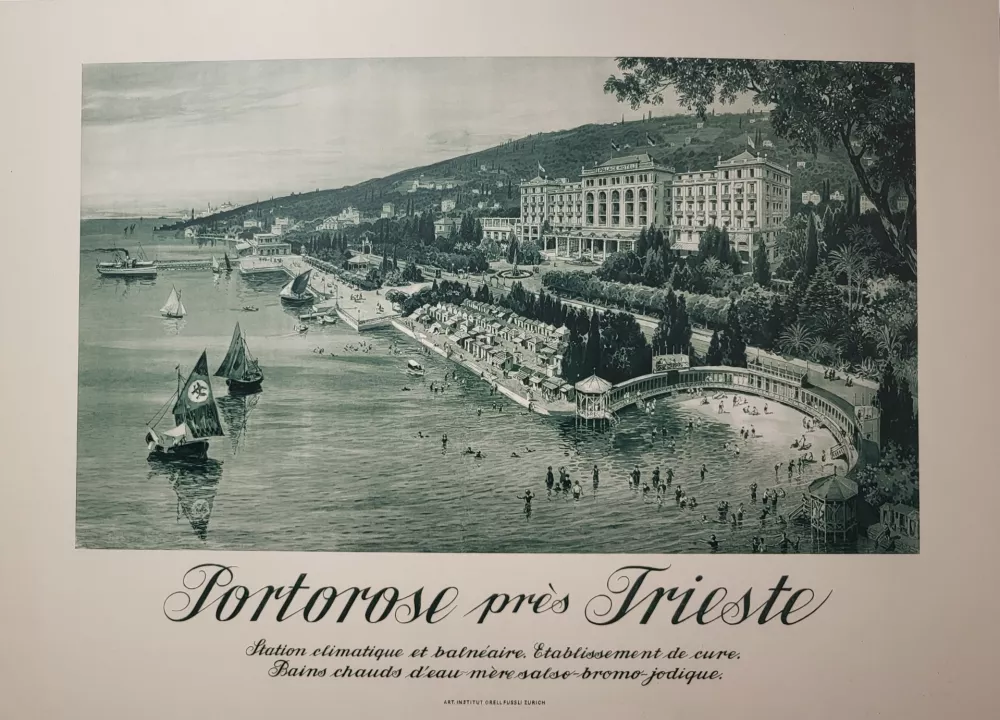 plakat turizem portorož 1913-1914 / Foto: Katja Gleščič 