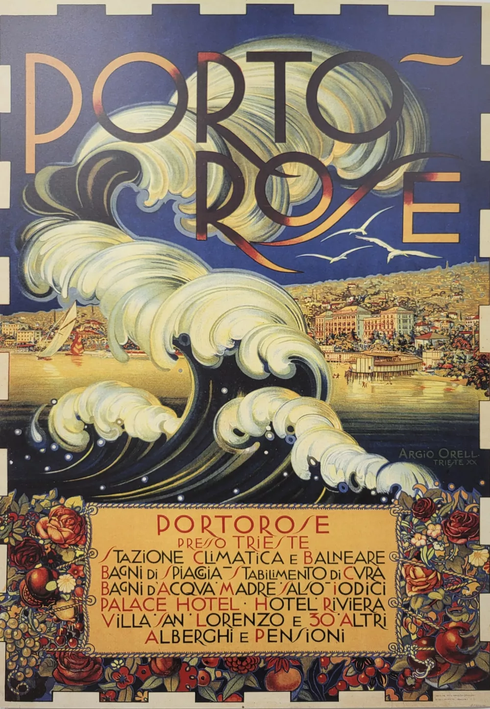 plakat turizem portorož Orell Trst / Foto: Katja Gleščič 