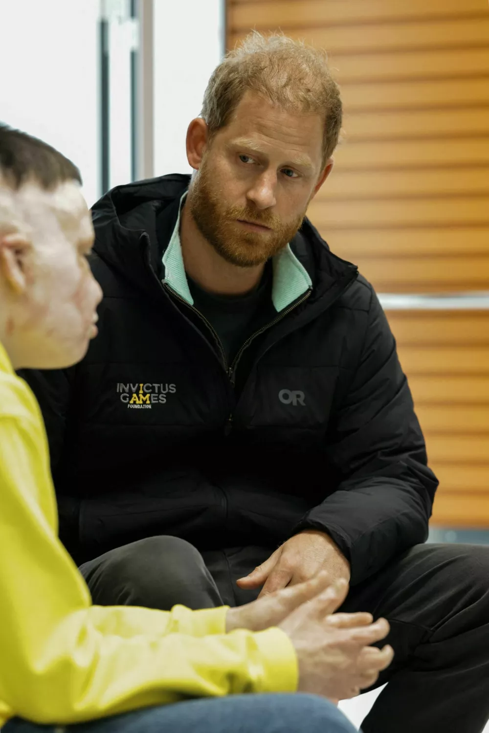 Britain's Prince Harry visits the Superhumans Centre in Lviv, Ukraine, April 10, 2025. Superhumans Centre/Handout via REUTERS THIS IMAGE HAS BEEN SUPPLIED BY A THIRD PARTY. NO RESALES. NO ARCHIVES. MANDATORY CREDIT