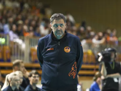 Matjaž Hafner22.11.2024 - odbojka tekma ACH Volley - PGE Projekt VaršavaFOTO: LUKA CJUHA