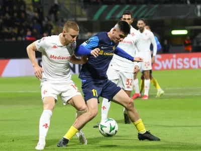 Celje - Fiorentina, Svit Sešlar 10.04.2025 - Celje nogomet//FOTO: Sašo Bizjak / Večer