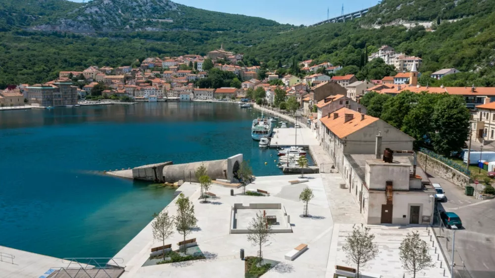 Nevidni velikan, kot so ga poimenovali, je bil zgrajen leta 1978 in je bil najhitrejša povezava, ki je s pomočjo tekočega traku prevažala premog in koks z ene strani Bakarskega zaliva na drugo. Foto: TZ Bakar