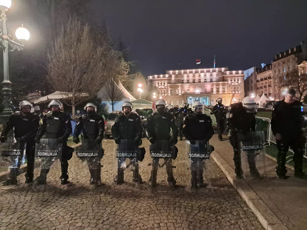 Beograd Pionirski park protesti &scaron;tudenti Srbija