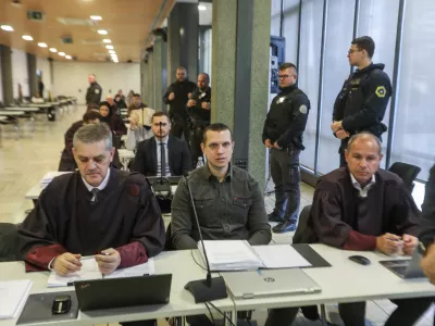 - Klemen Kadivec, Blaž Kadivec- 15.01.2024. - Nadaljevanje sojenja prvoobtoženema Klemnu Kadivcu in Blažu Kadivcu in ostalim za umor Danijela Božiča.//FOTO: Bojan Velikonja