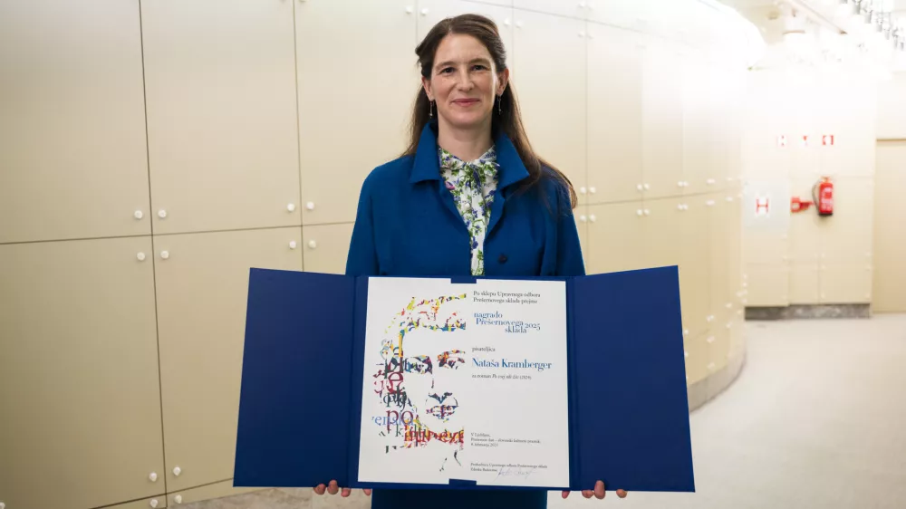 Nataša Kramberger07.02.2025 Proslava ob slovenskem kulturnem prazniku s podelitvijo Prešernovih nagrad in nagrad Prešernovega skladaFOTO: Nik Erik Neubauer