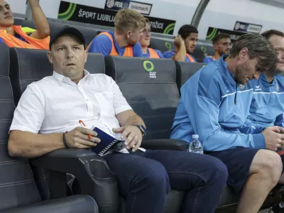 trener Nk Rogaška Oskar Drobne- 29.07.2023 – nogomet – Olimpija: Rogaška, Prva liga Telemacha, 2. krog: //FOTO: Jaka Gasar