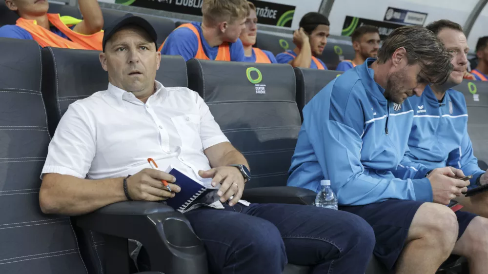 trener Nk Rogaška Oskar Drobne- 29.07.2023 – nogomet – Olimpija: Rogaška, Prva liga Telemacha, 2. krog: //FOTO: Jaka Gasar