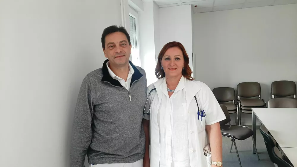 Primarij Boštjan Leskovar, Splošna bolnišnica Trbovljestrokovna direktorica Tadeja Jelenko. / Foto: Roman Turnšek