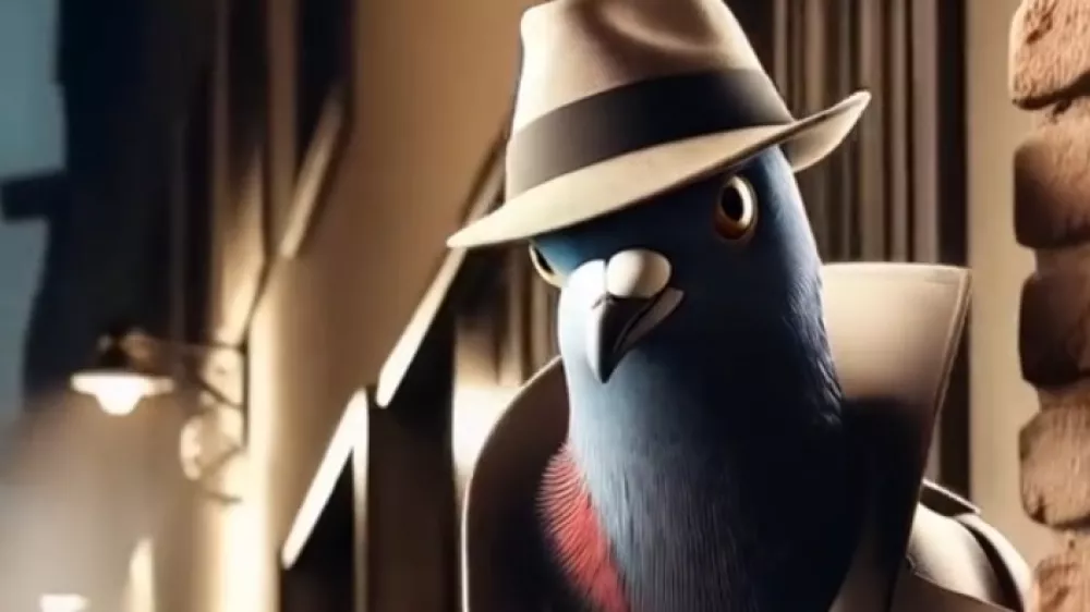 Spoznajte eno od različic špijunira golubira ...  / Foto: ustvarjeno z UI, Clipsigma_69