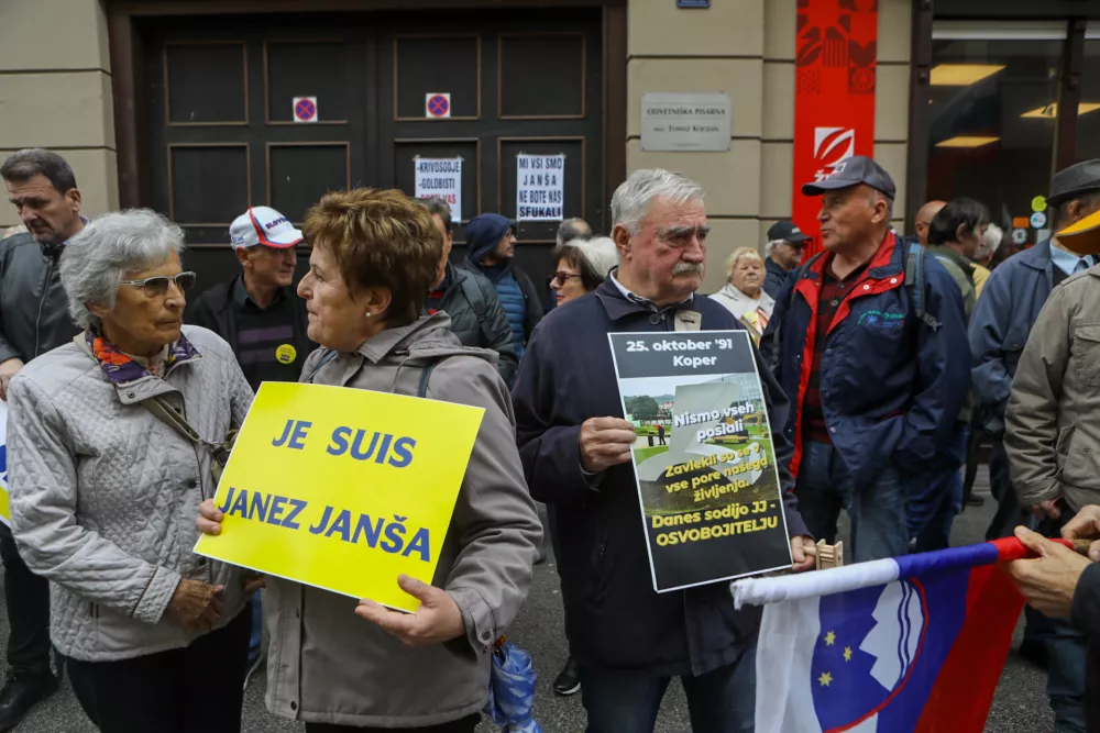 18.4.2025 Celje  sojenje Janez Janša v zadevi Trenta.Foto: Luka Cjuha